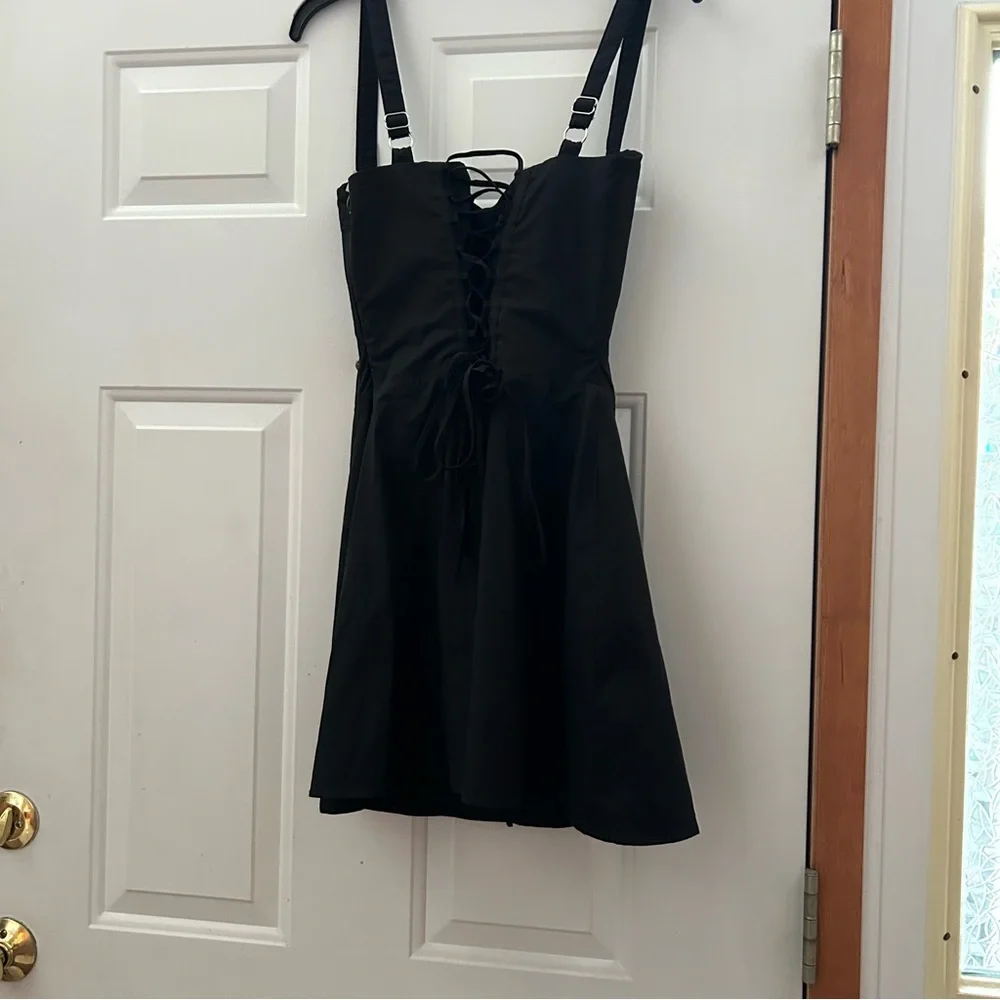 House of CB 'Carlotta' Black Corset Mini Dress size small NEW 🆕 - Picture 8 of 11